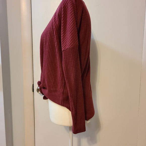 Ultra Flirt waffle long sleeved shirt. - Picture 3 of 4